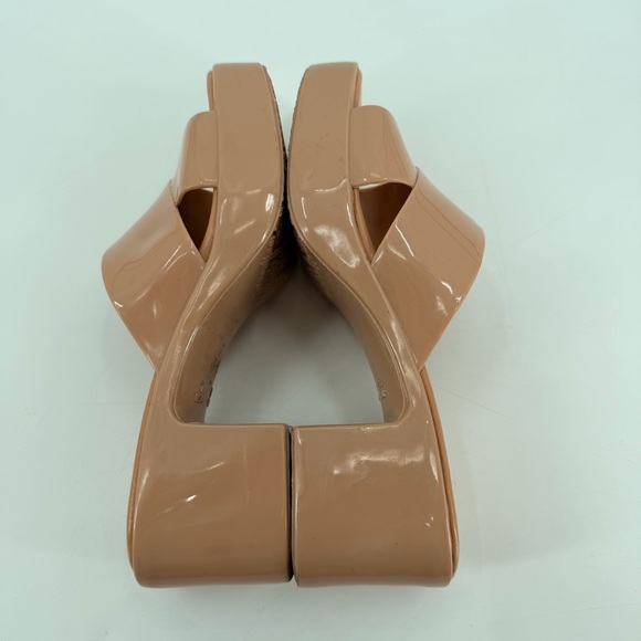 Jeffrey Campbell Tan Bubblegum Block Chunky Heel Sandals 7 - Picture 3 of 7
